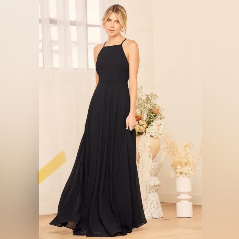 Lulus black maxi dress